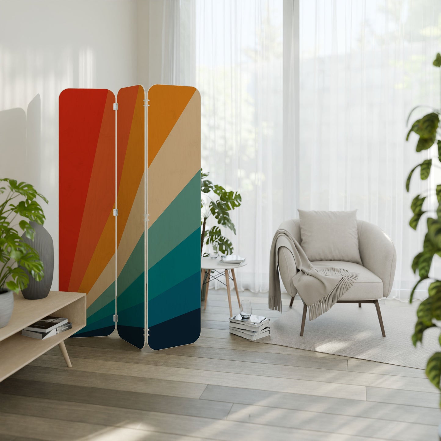 PRISM CONCUSSION 3-Panel Plywood Room Divider