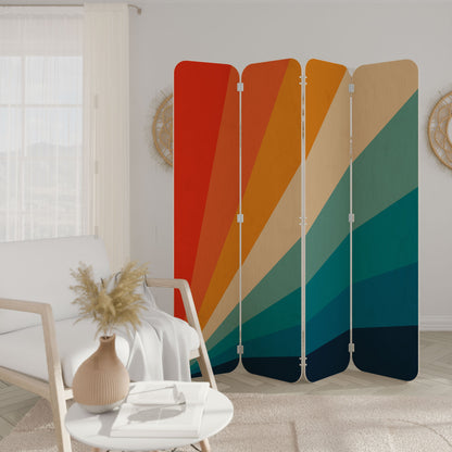 PRISM CONCUSSION 4-Panel Plywood Room Divider