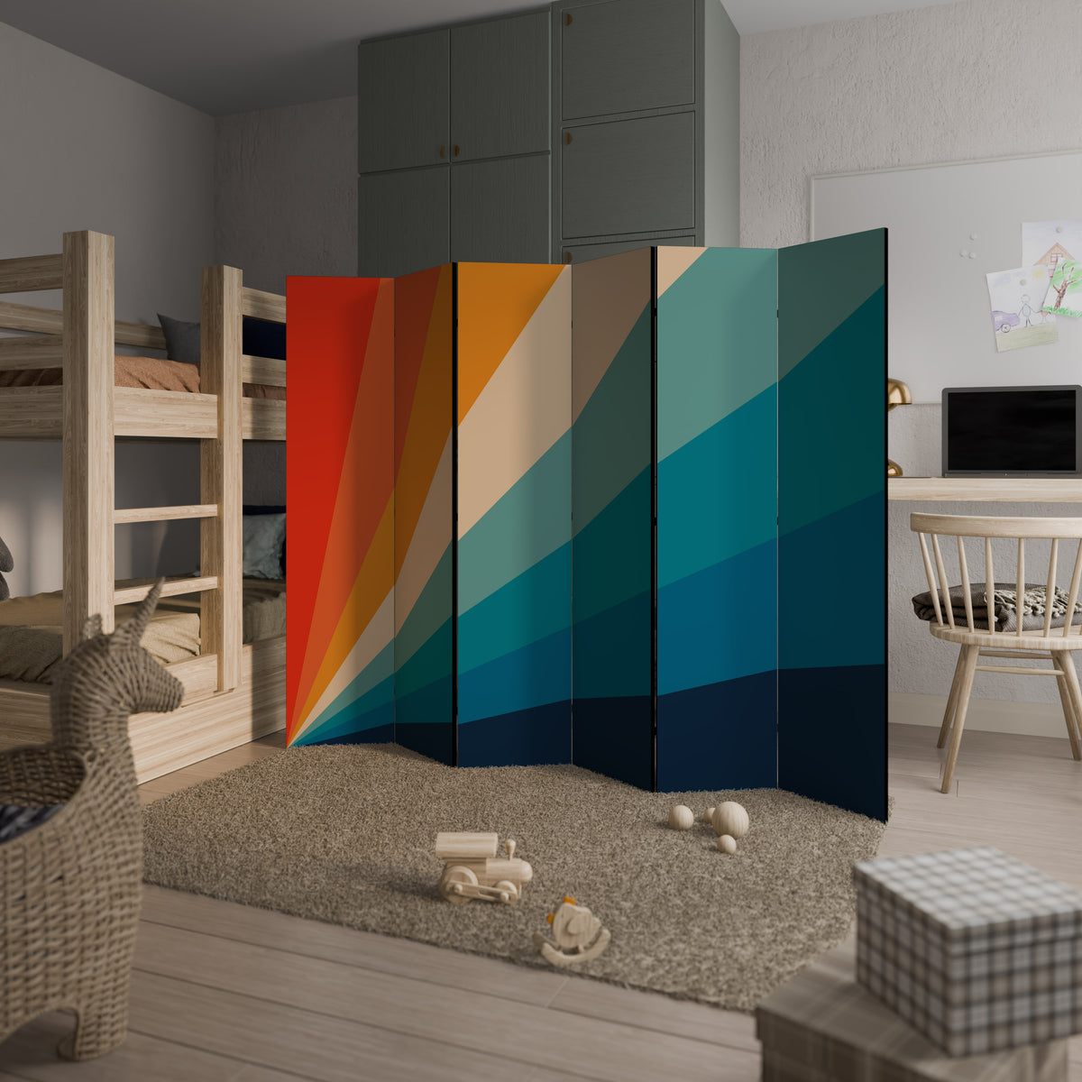 PRISM CONCUSSION 6-Panel Room Divider