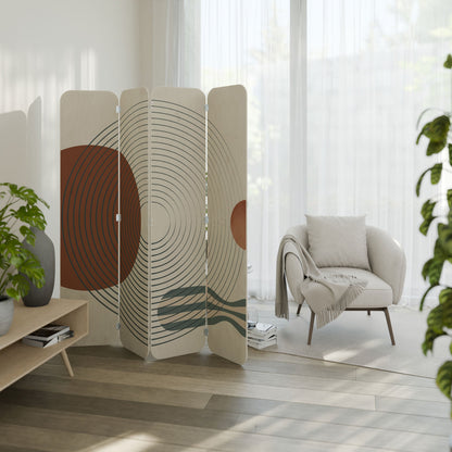 QUIET SNAPSHOT 4-Panel Plywood Room Divider