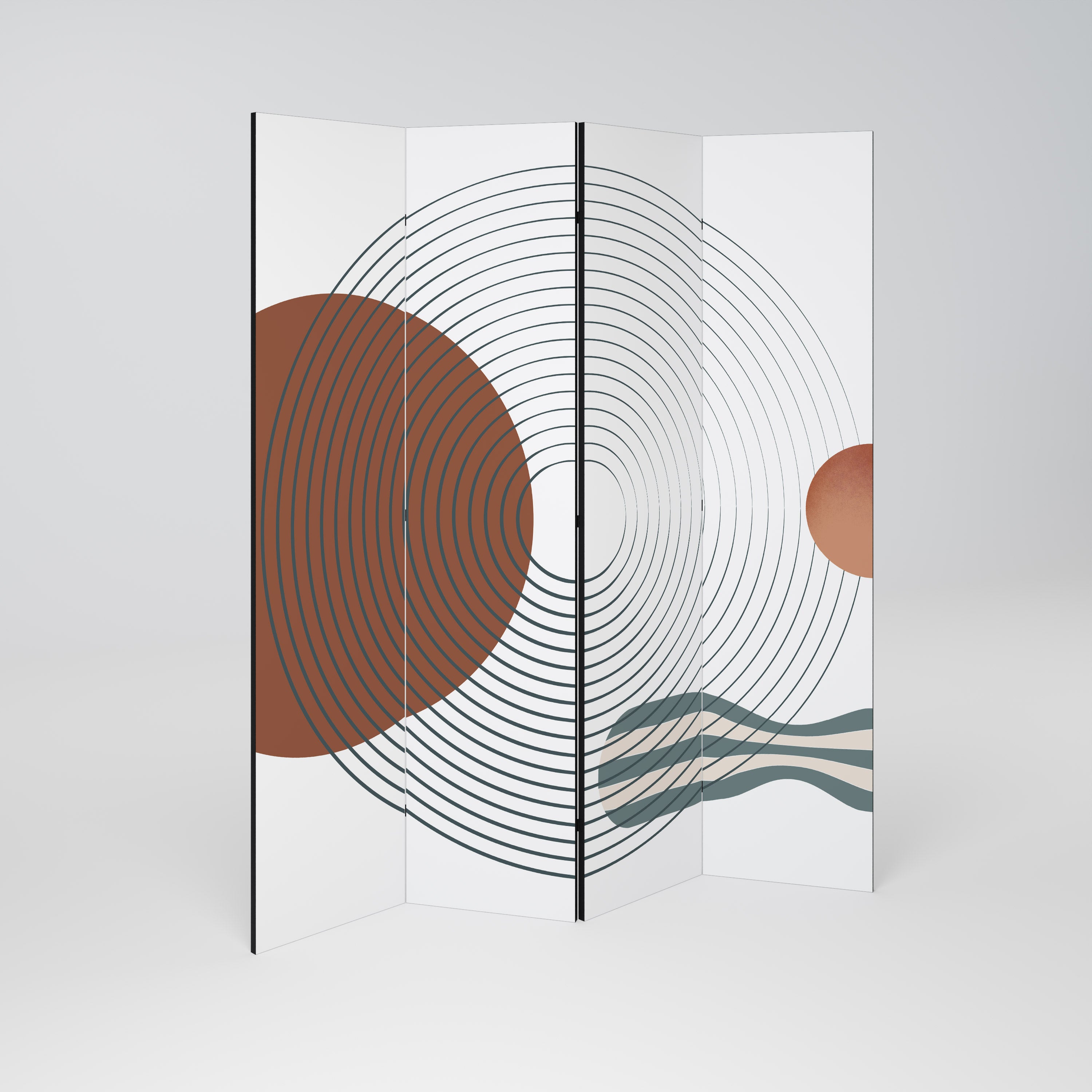 QUIET SNAPSHOT 4-Panel Room Divider