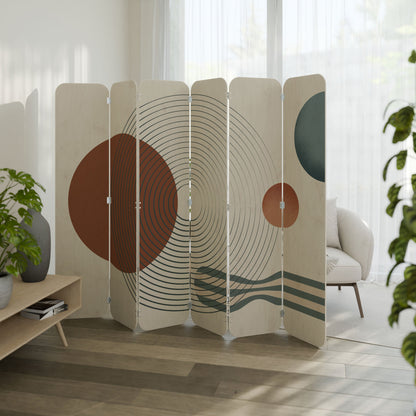 QUIET SNAPSHOT 6-Panel Plywood Room Divider