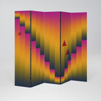 GOLDEN FADE Dekorativ rumsavdelare – 5 paneler