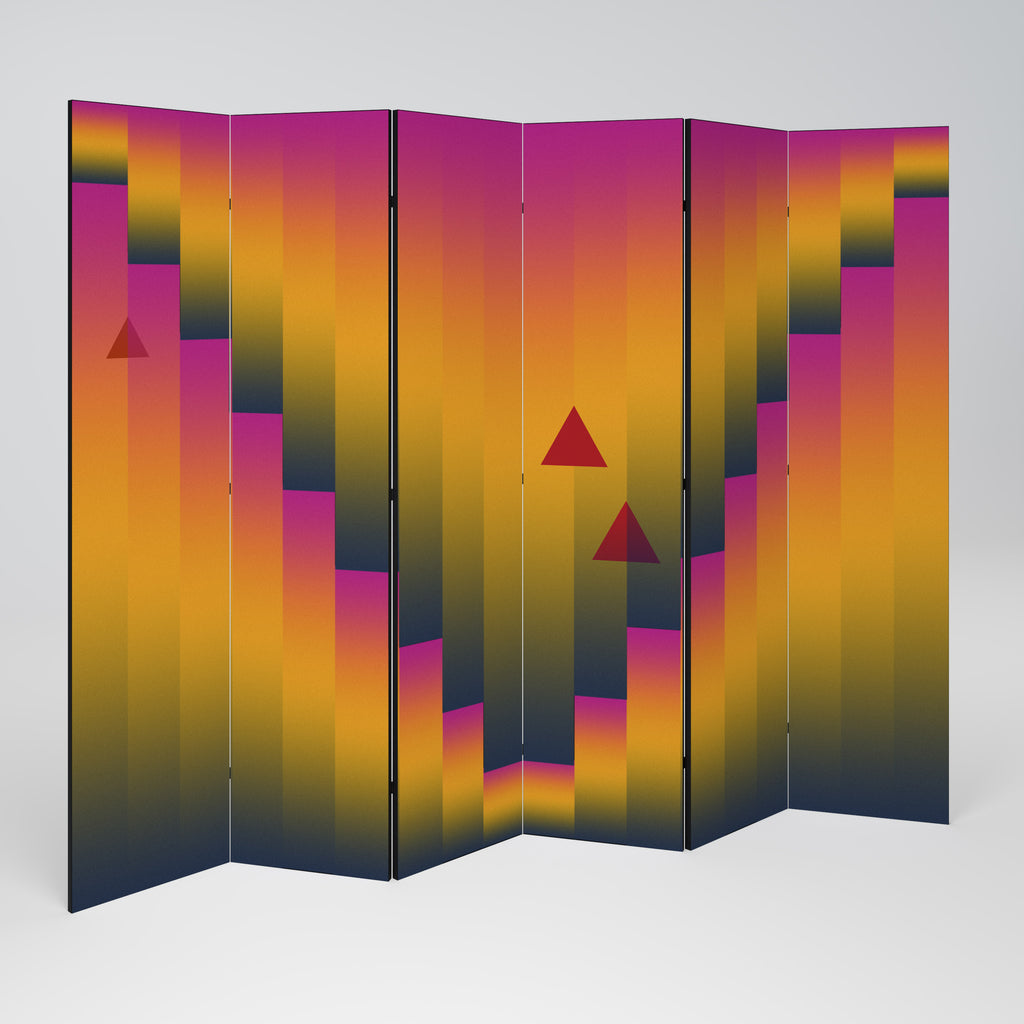 GOLDEN FADE 6-teiliger Paravent