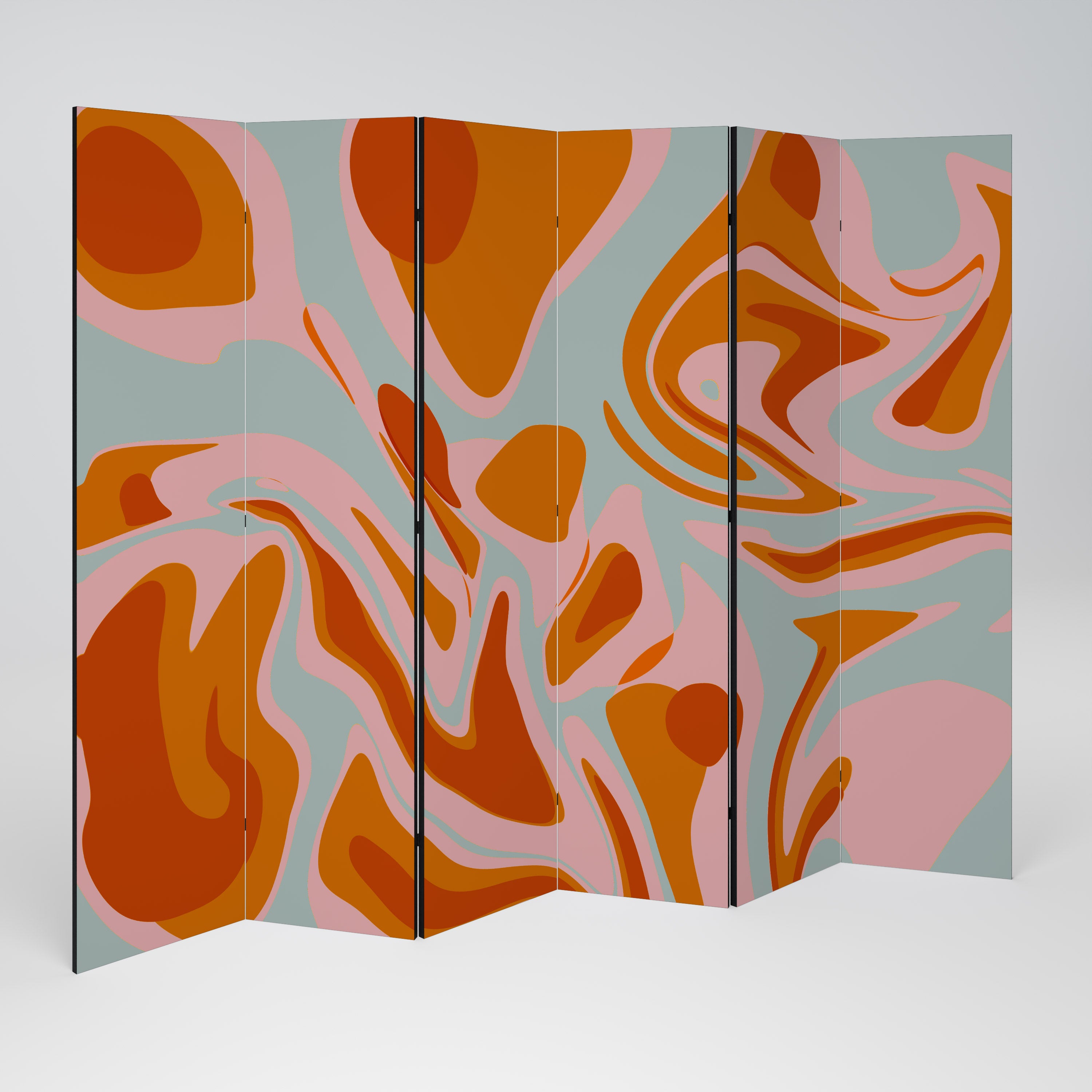 FLOATING BURN 6-Panel Room Divider