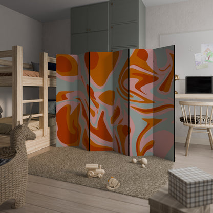 FLOATING BURN 6-Panel Room Divider