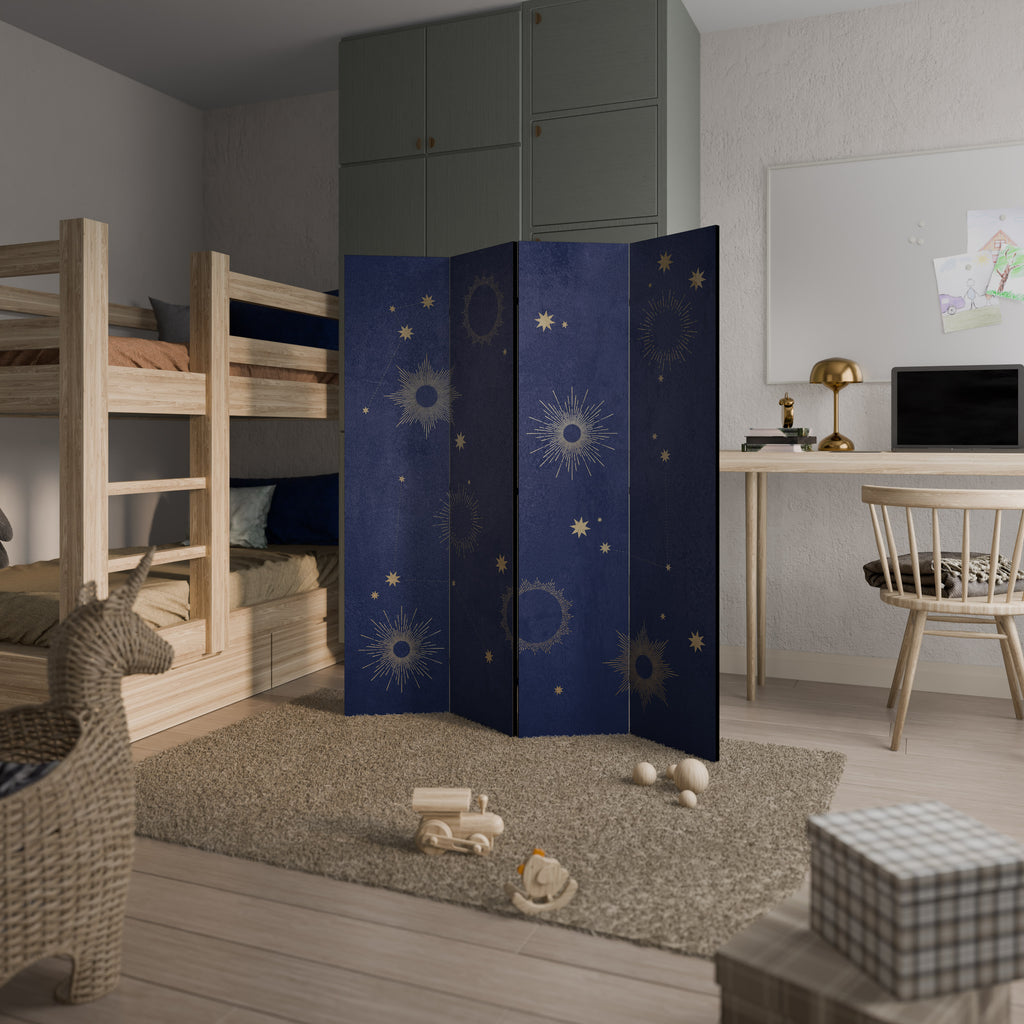 MIDNIGHT PATH 4-teiliger Paravent