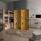 BIRCH ABSTRACT 4-Panel Room Divider