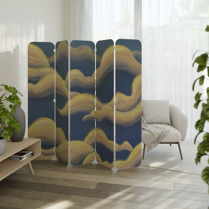 CLOUD RUFFLE 5-Panel Plywood Room Divider