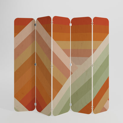 GRADIENT PICKS 5-Panel Plywood Room Divider