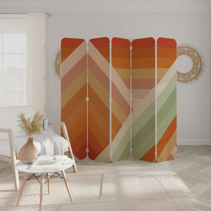 GRADIENT PICKS 5-Panel Plywood Room Divider