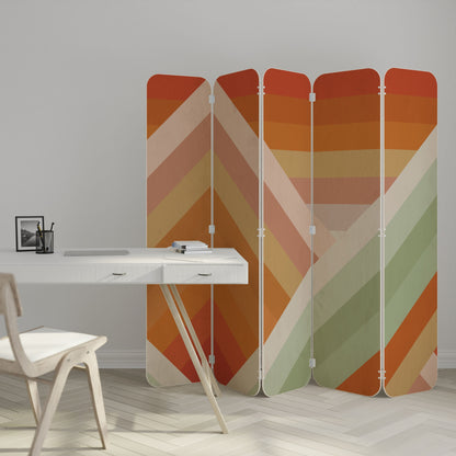 GRADIENT PICKS 5-Panel Plywood Room Divider