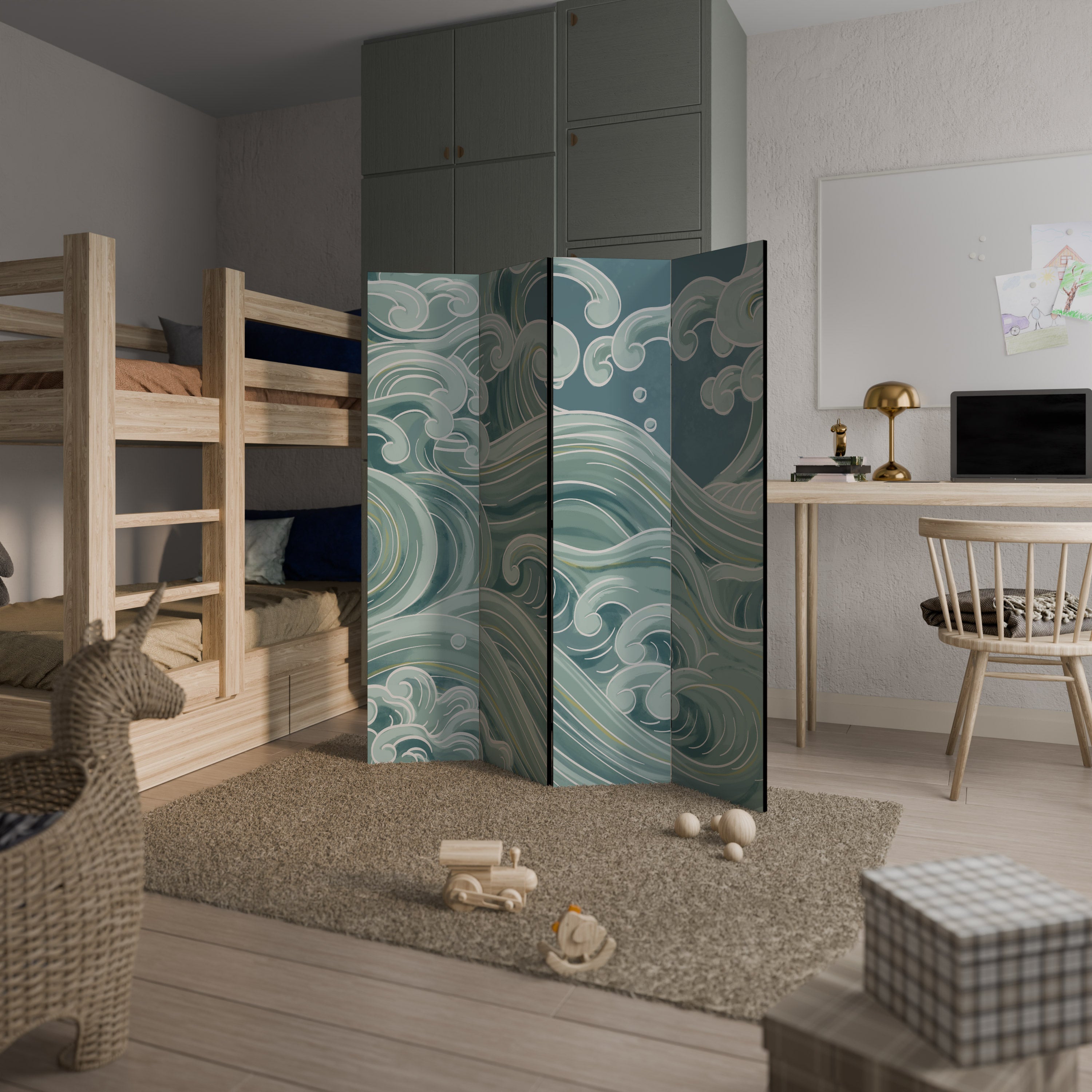 ASIAN SWAY 4-Panel Room Divider