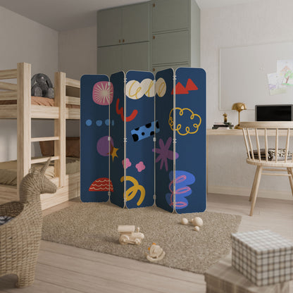 DREAMY HUMOR 5-Panel Plywood Room Divider