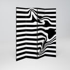 POLYLINE FUZZY 4-Panel Room Divider