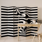 POLYLINE FUZZY Rumsavdelare 6 paneler