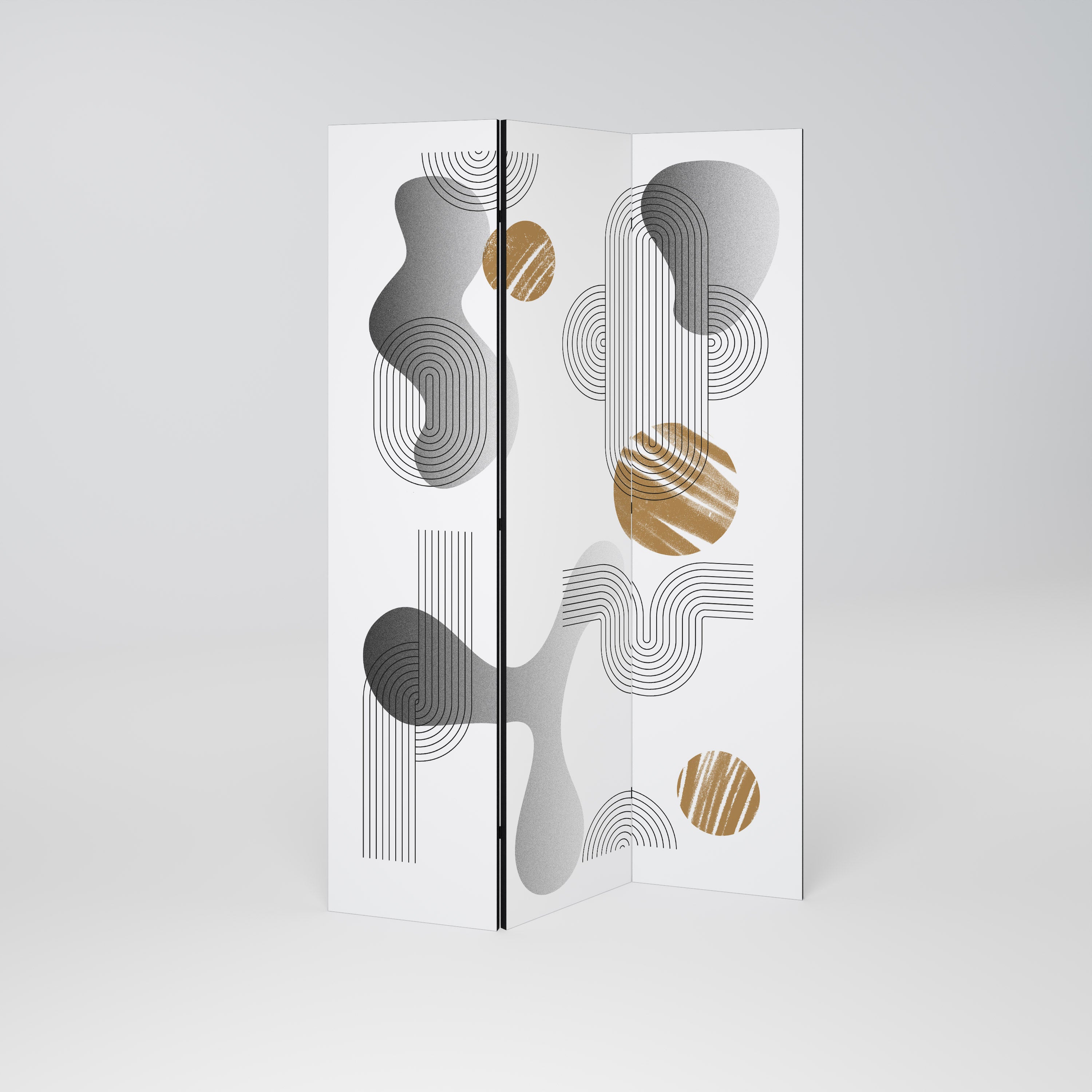 CLEAR CREATIONS 3-Panel Room Divider