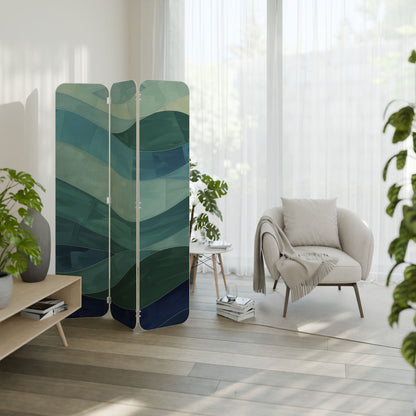 ETERNAL FLOW 3-Panel Plywood Room Divider