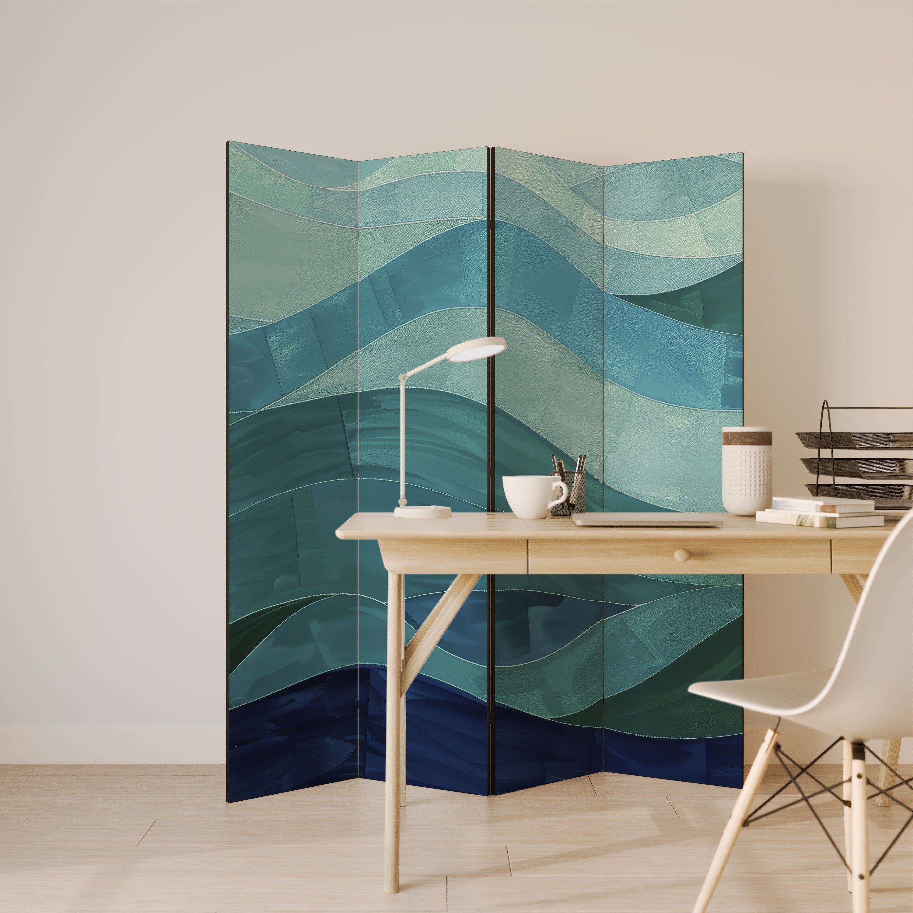 ETERNAL FLOW 4-Panel Room Divider