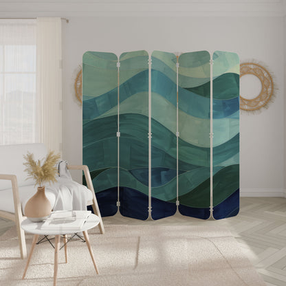 ETERNAL FLOW 5-Panel Plywood Room Divider