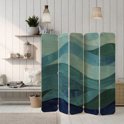 ETERNAL FLOW 5-Panel Plywood Room Divider