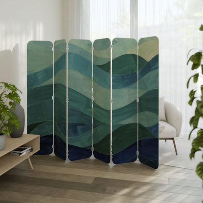 ETERNAL FLOW 6-Panel Plywood Room Divider