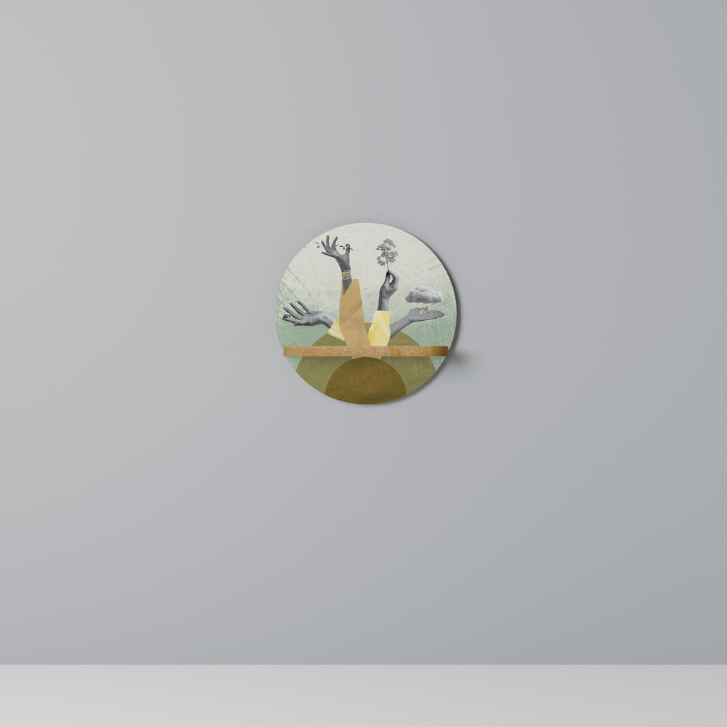 EARTH ELEMENTS Decorative Art Shelf