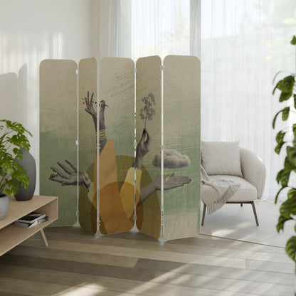 EARTH ELEMENTS 5-Panel Plywood Room Divider