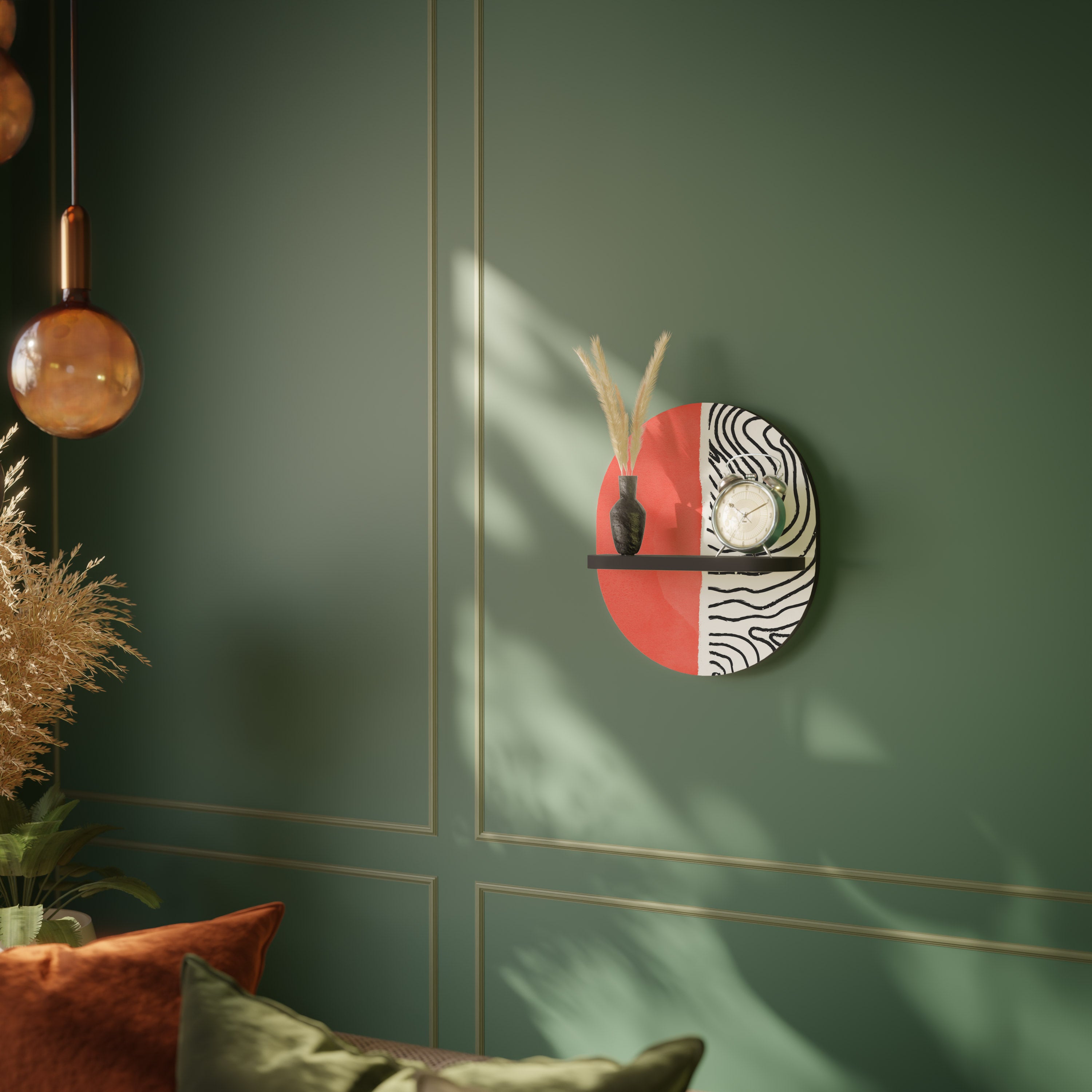 ORANGEY TREASURE Decorative Art Shelf