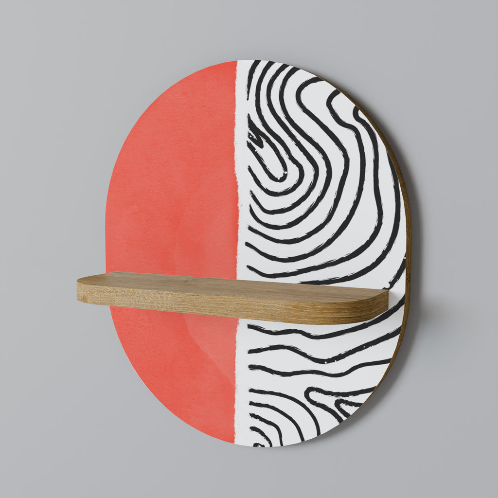 ORANGEY TREASURE Decorative Art Shelf