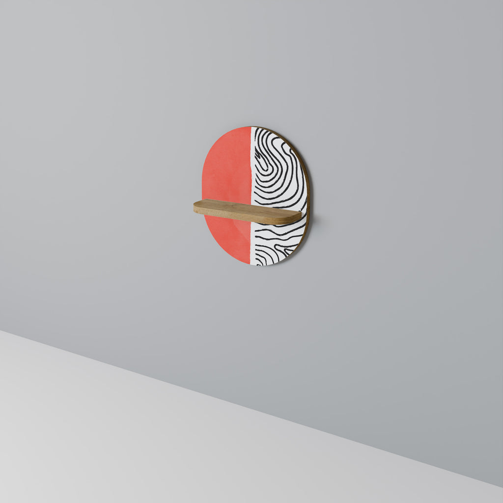 ORANGEY TREASURE Decorative Art Shelf