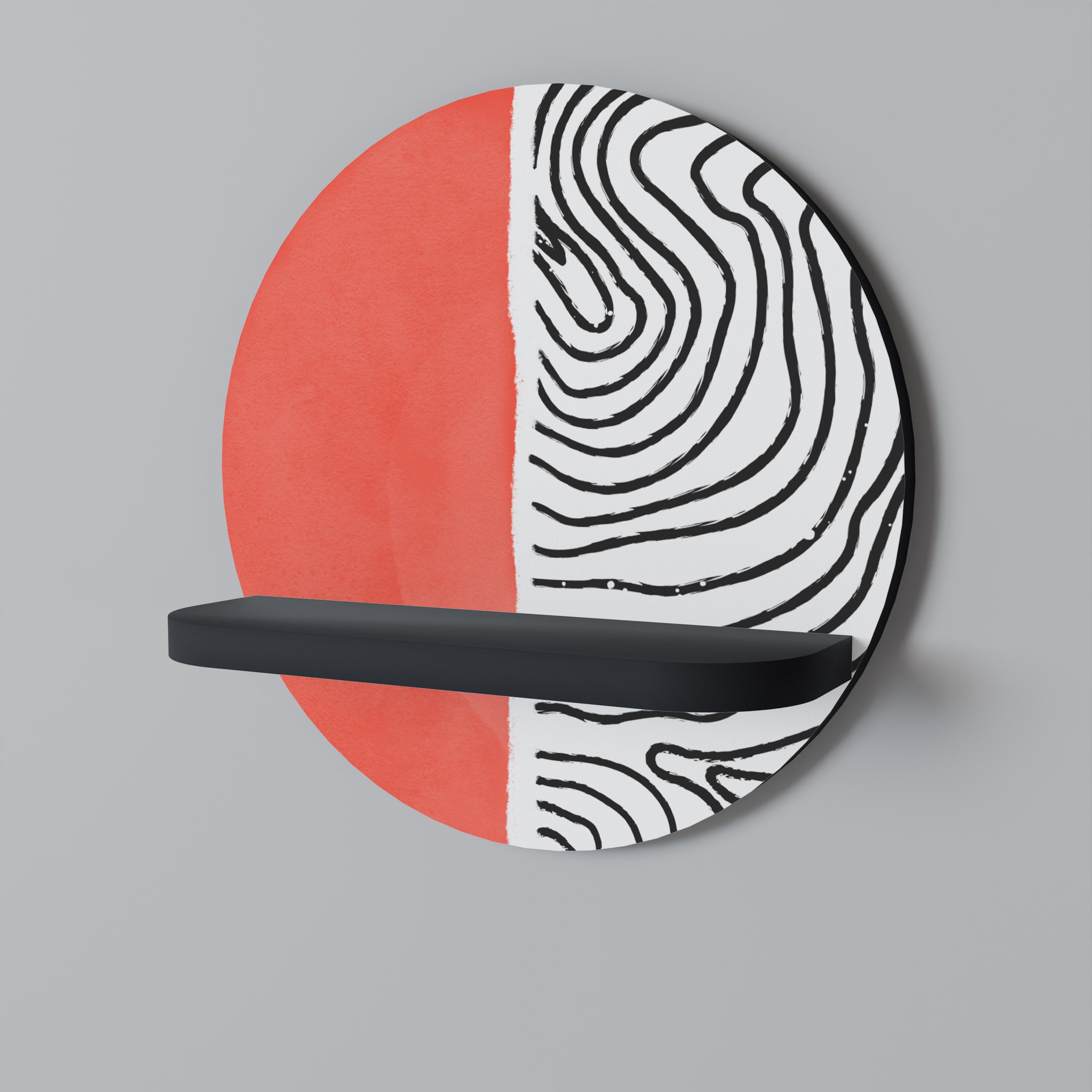 ORANGEY TREASURE Decorative Art Shelf