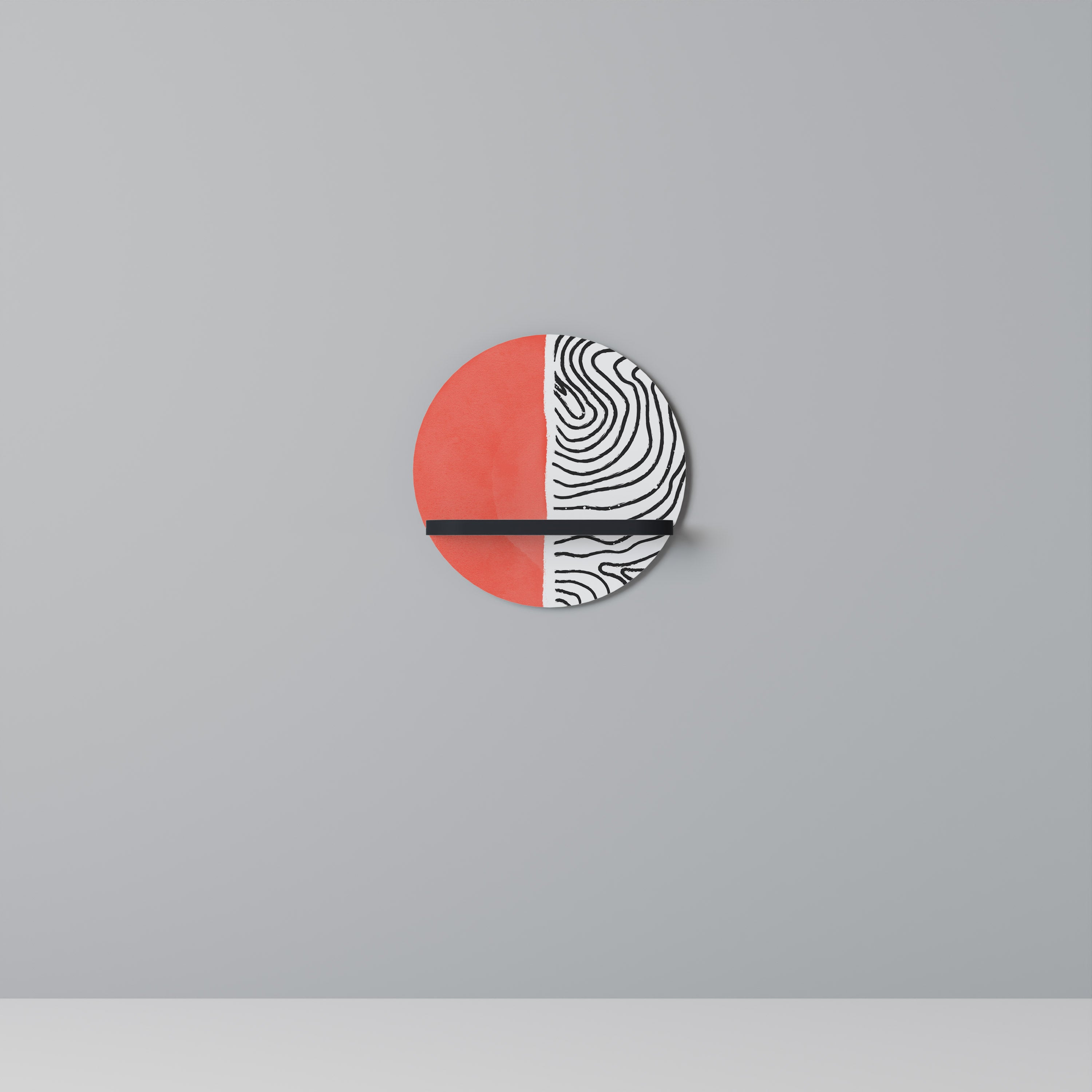 ORANGEY TREASURE Decorative Art Shelf