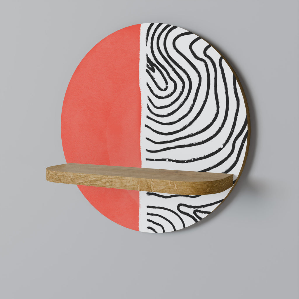 ORANGEY TREASURE Decorative Art Shelf