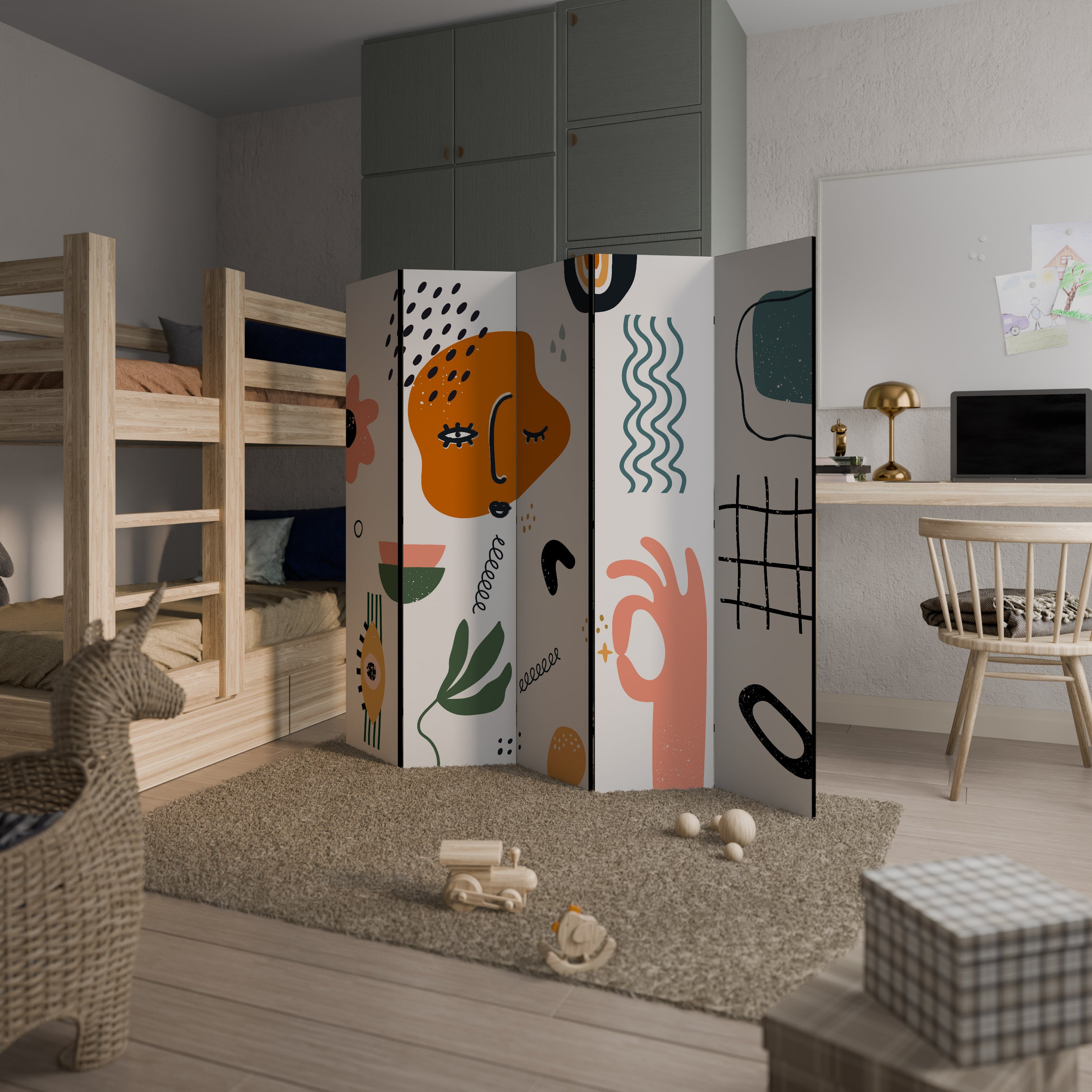 MATISSE WHIMSY Παραβάν με 5 πάνελ