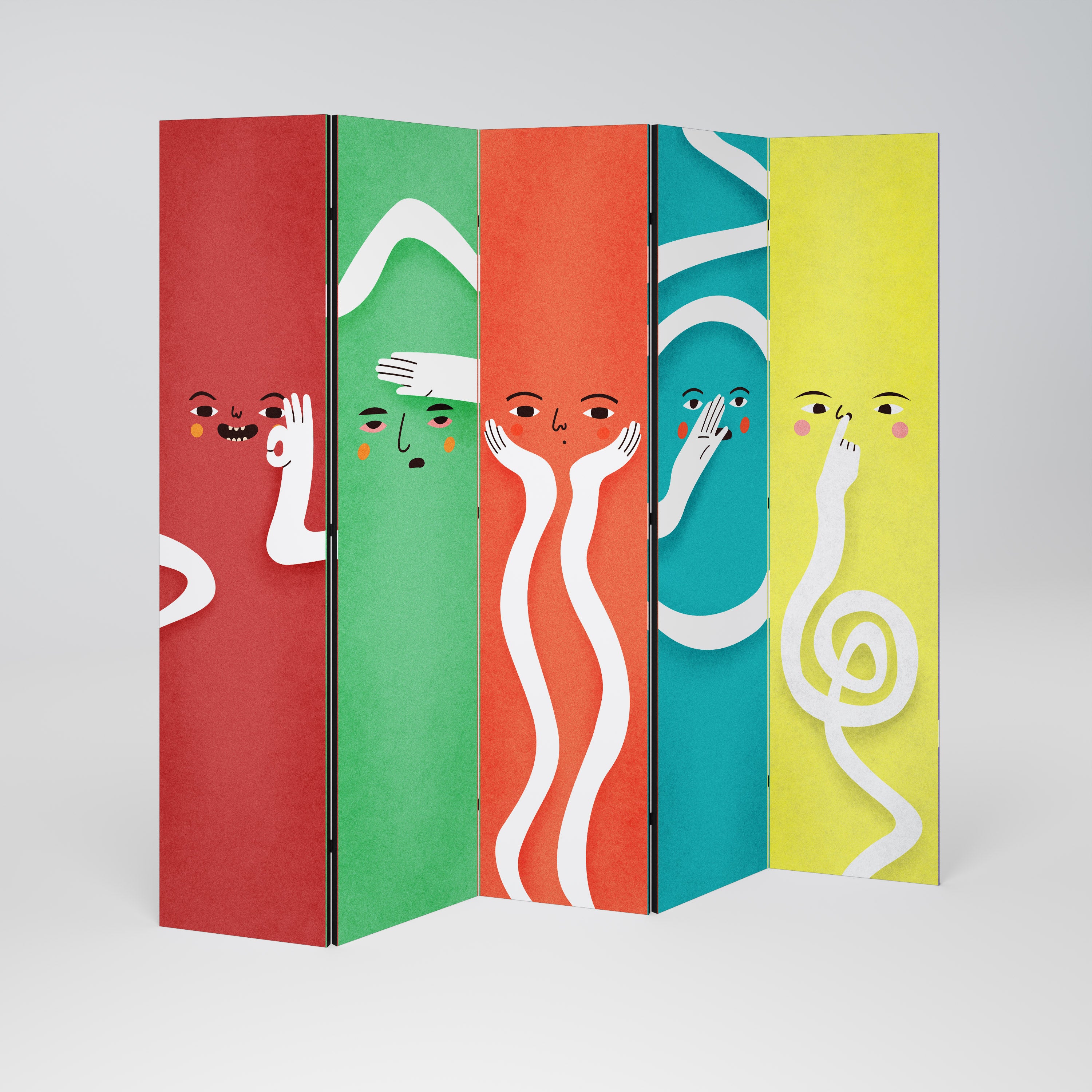 LIVELY FEATURES Παραβάν με 5 πάνελ