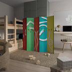 LIVELY FEATURES 5-Panel Room Divider