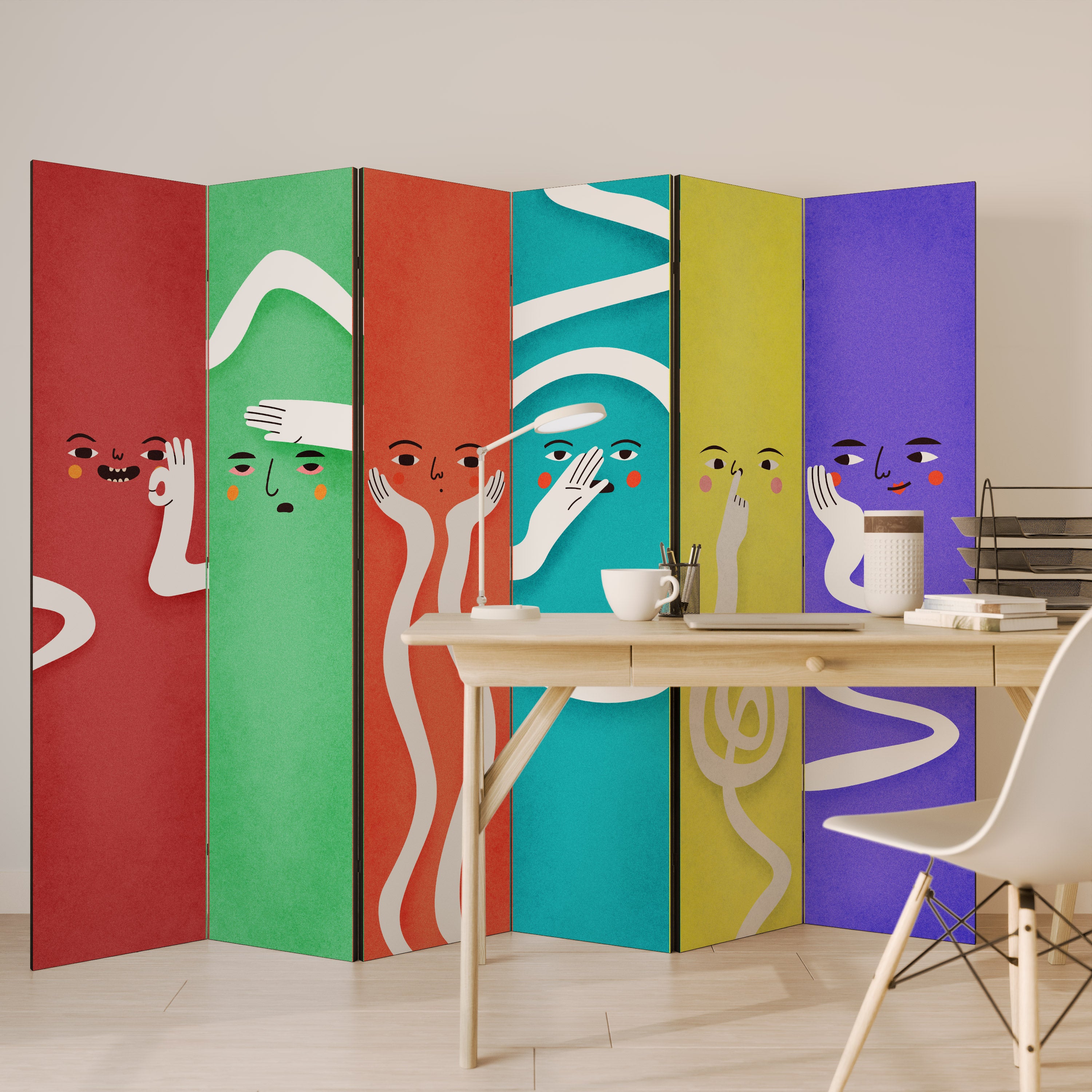 LIVELY FEATURES Παραβάν με 6 πάνελ