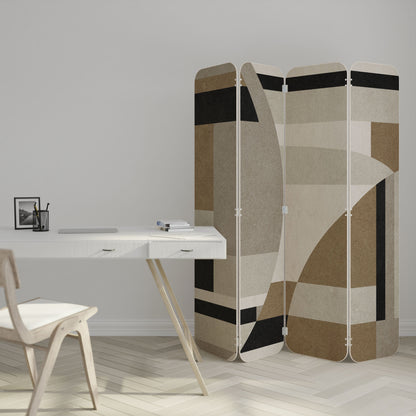 DELICATE MEMENTO 4-Panel Plywood Room Divider