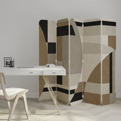 DELICATE MEMENTO 5-Panel Plywood Room Divider