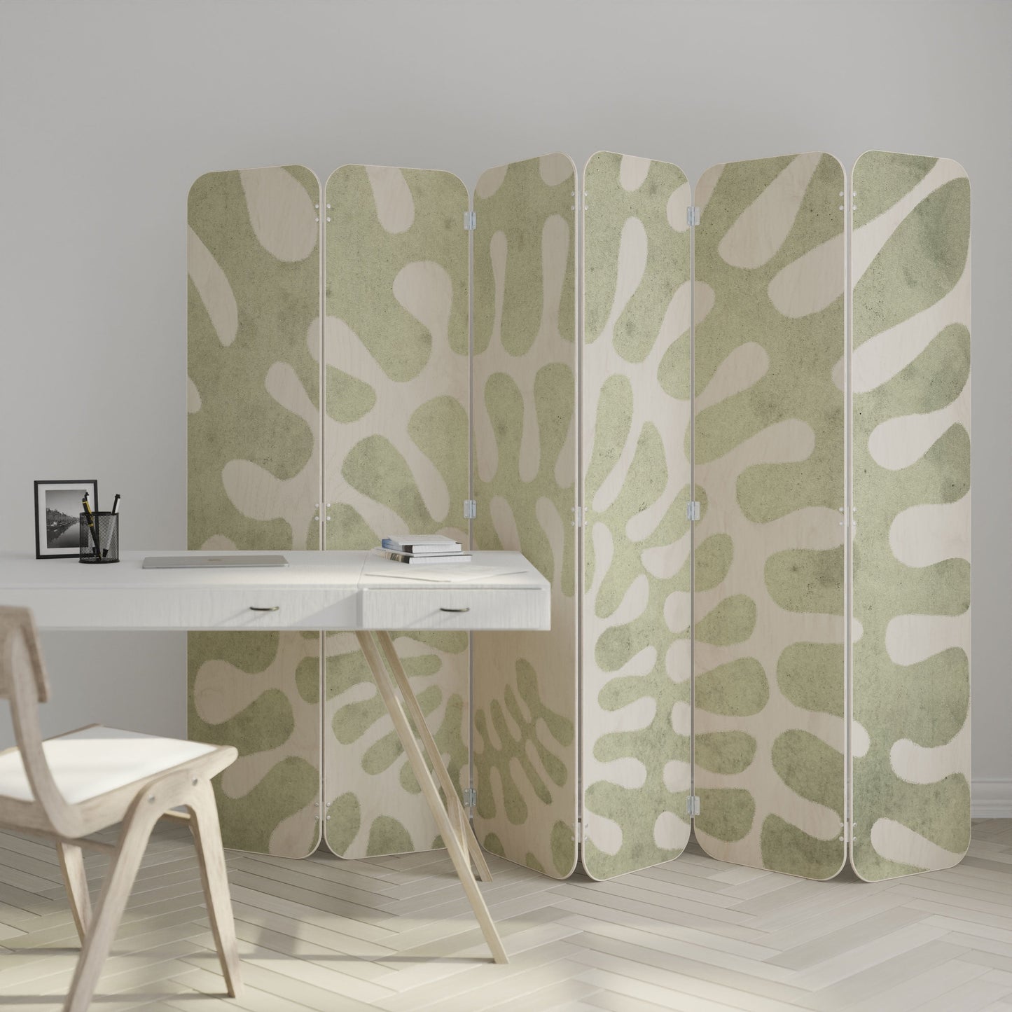 HELIX DANCE 6-Panel Plywood Room Divider