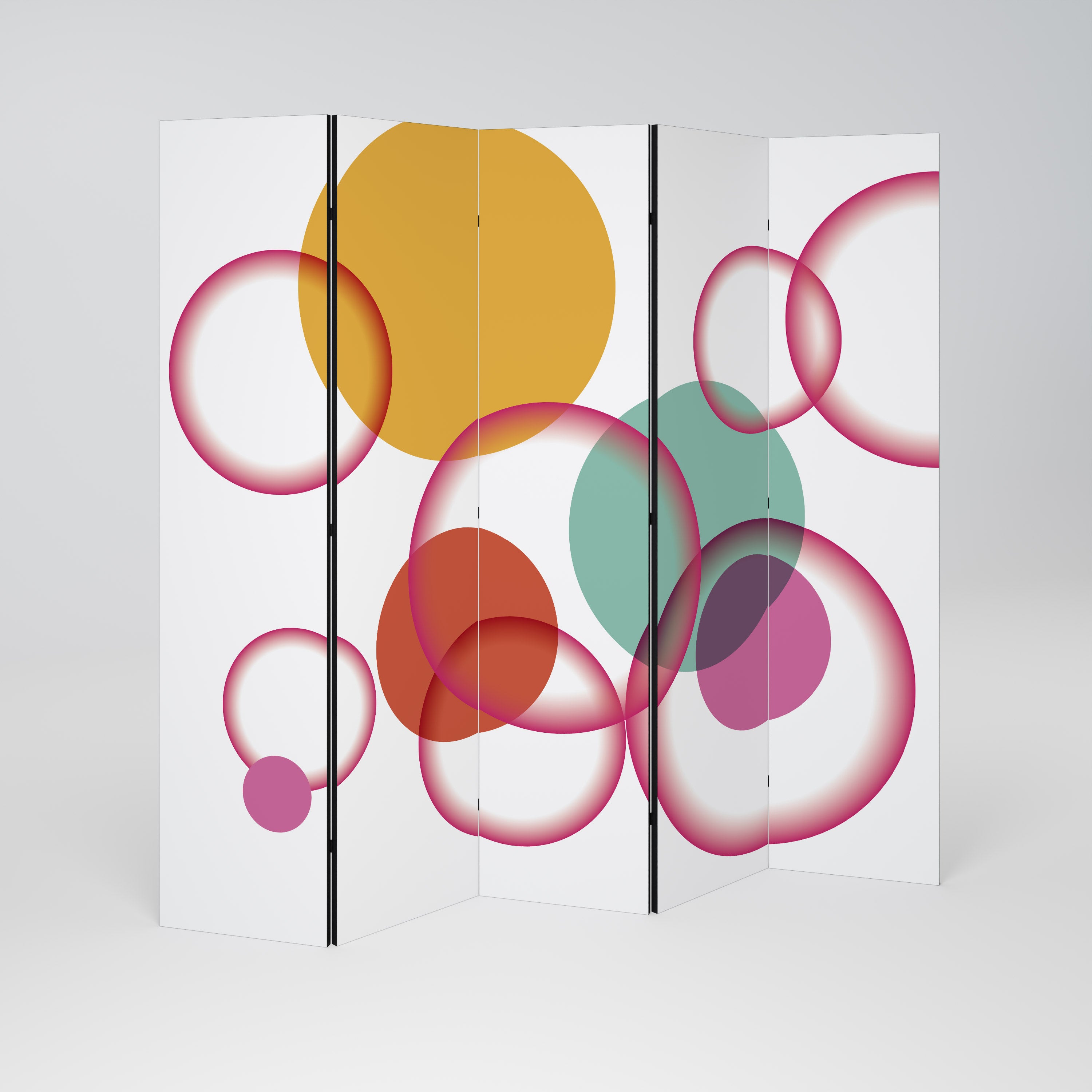 BUBBLE WISH Παραβάν με 5 πάνελ