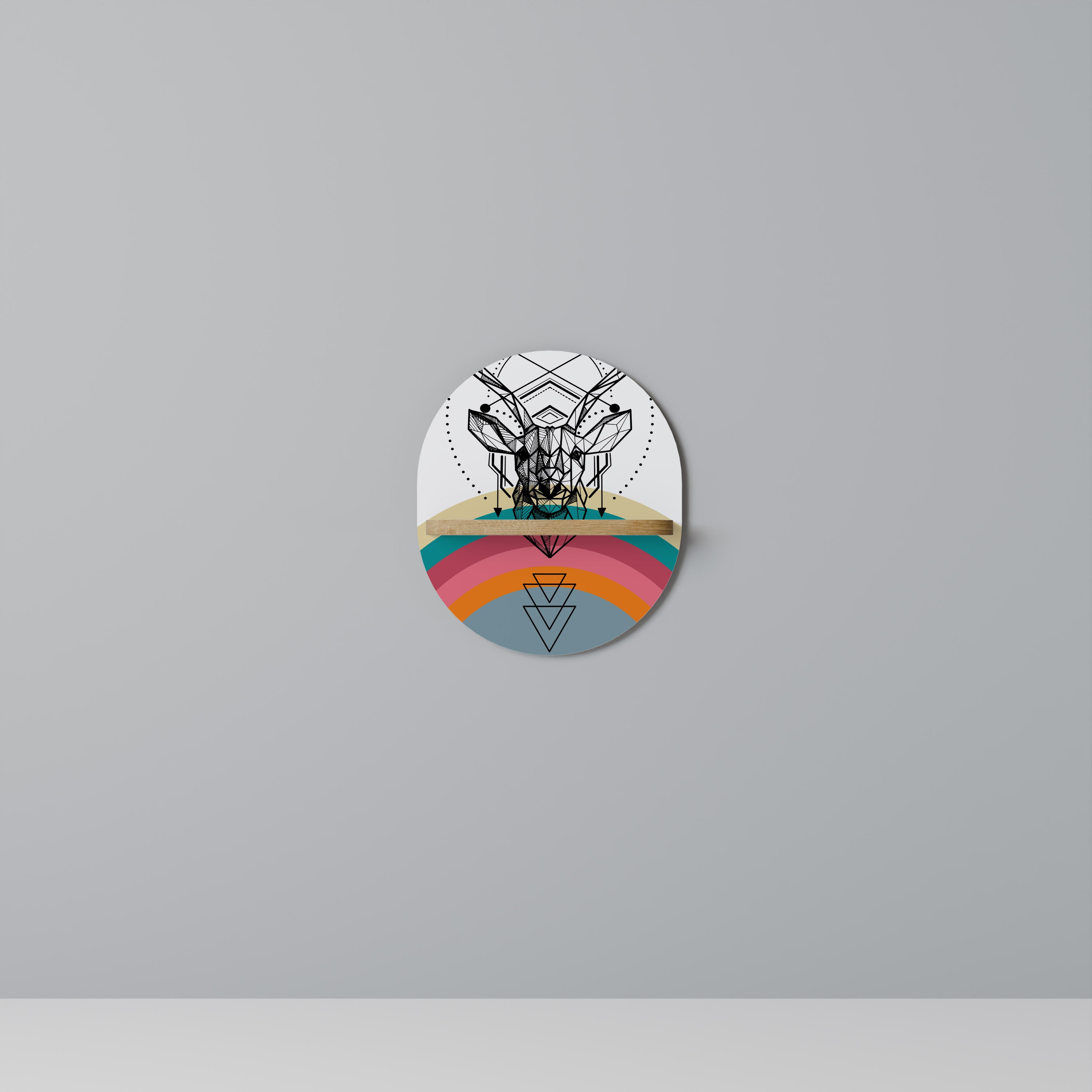 DEER OF COLOR Decorative Art Shelf