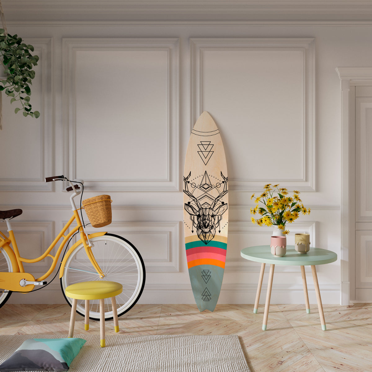 DEER OF COLOR Surfboard Decorative Panel