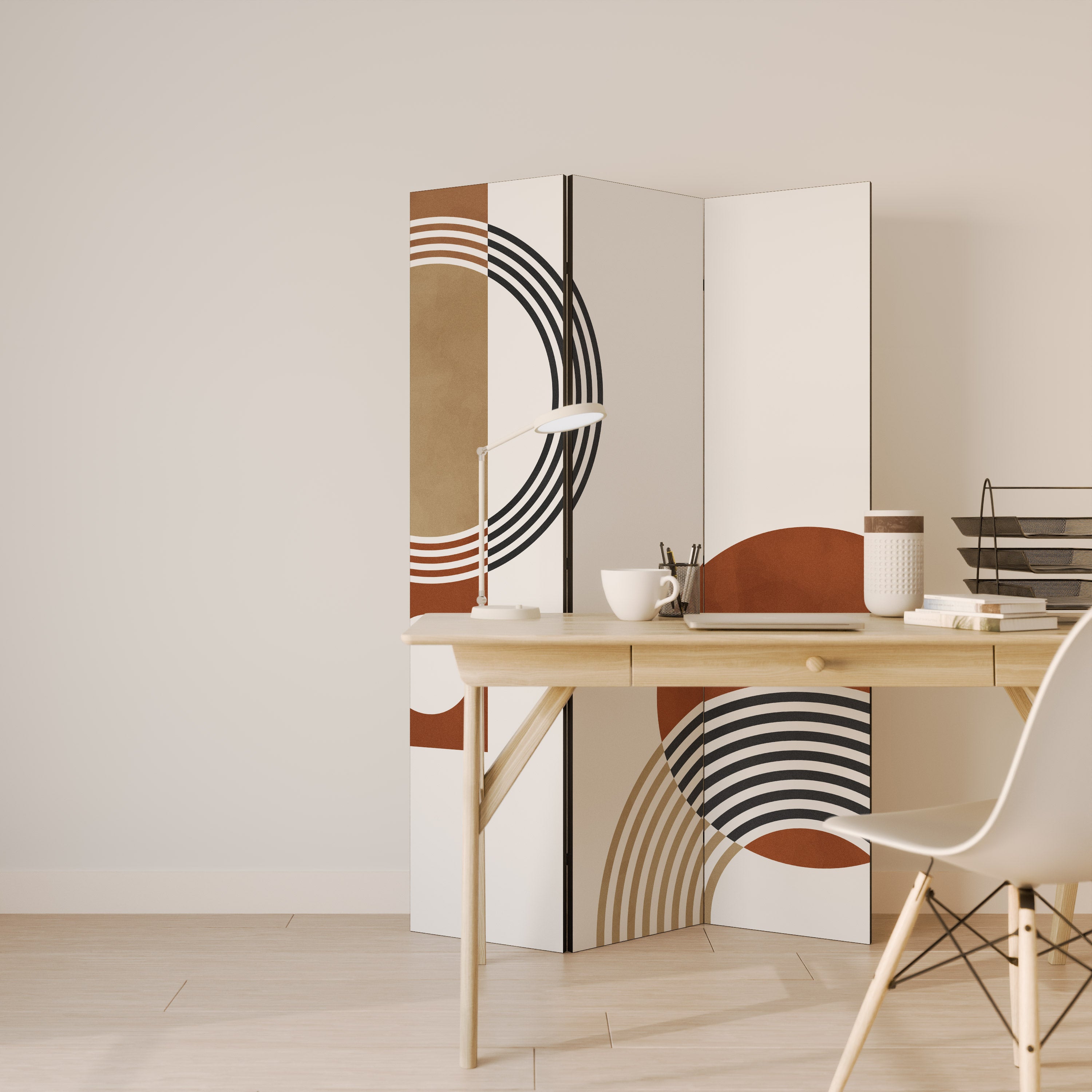 SPACE AROUND Dekorativ rumsavdelare – 3 paneler