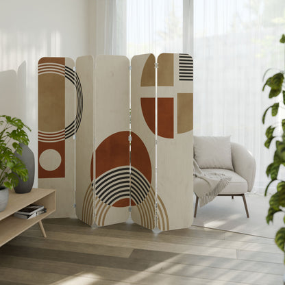 SPACE AROUND 5-Panel Plywood Room Divider