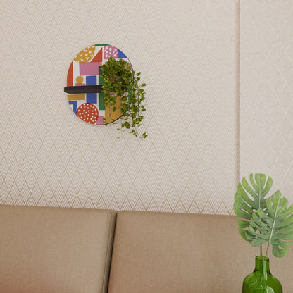 GEOMETRIC GLIMMER Art Shelf