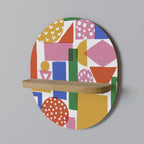 GEOMETRIC GLIMMER Decorative Art Shelf