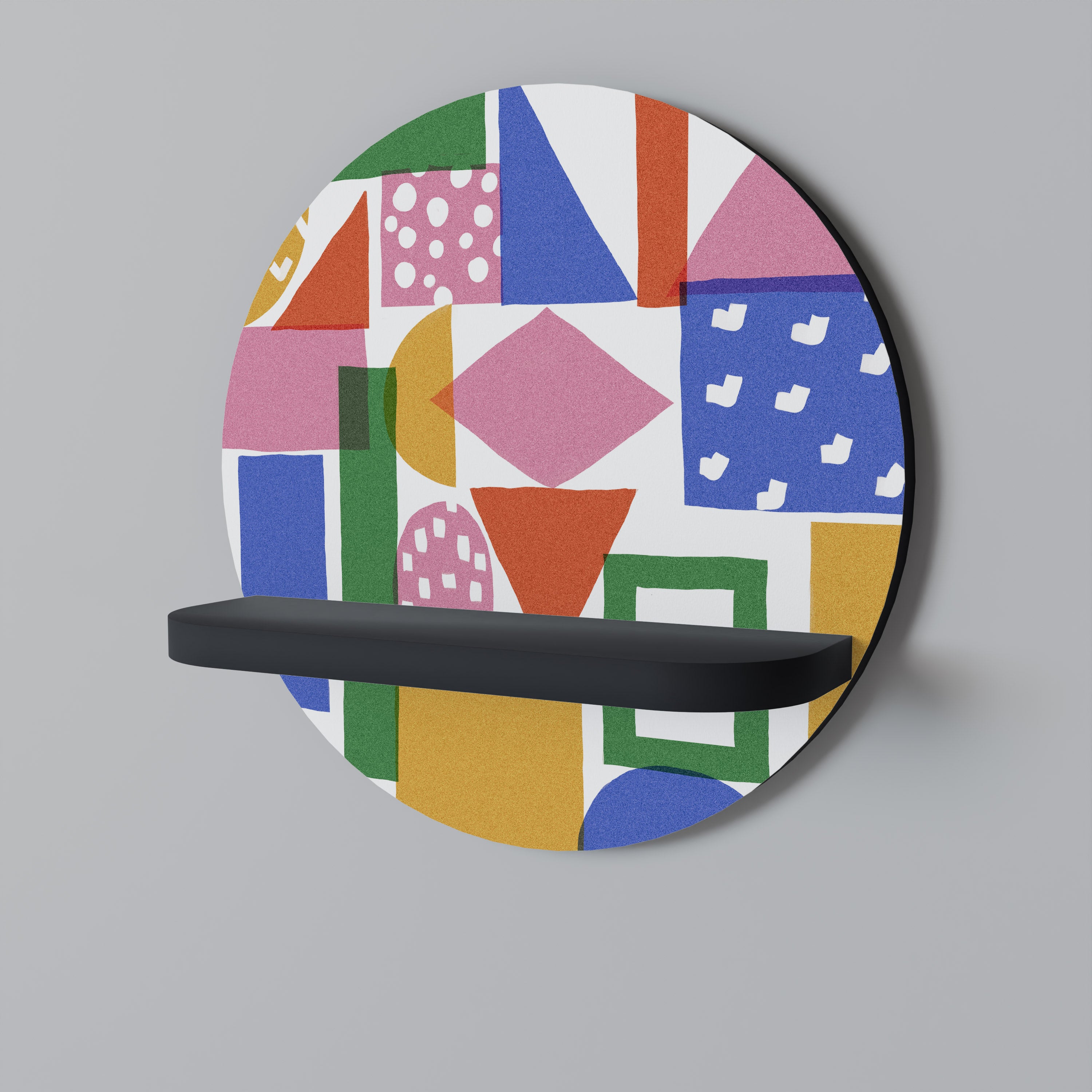 GEOMETRIC GLIMMER Decorative Art Shelf