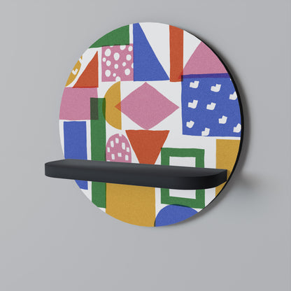 GEOMETRIC GLIMMER Art Shelf